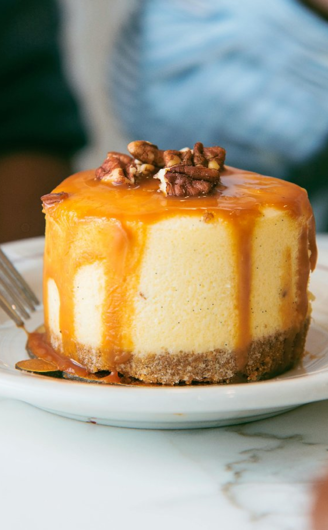 Salted Caramel Pecan Cheesecake