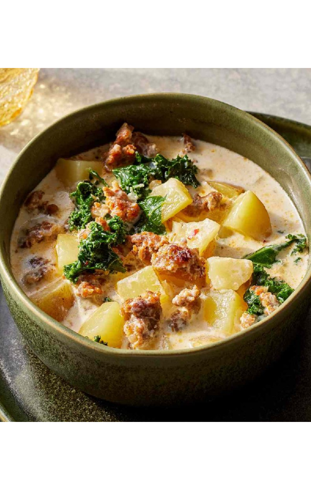 Creamy Tuscan Soup with Potatoes, Pork & Kale (Copy)